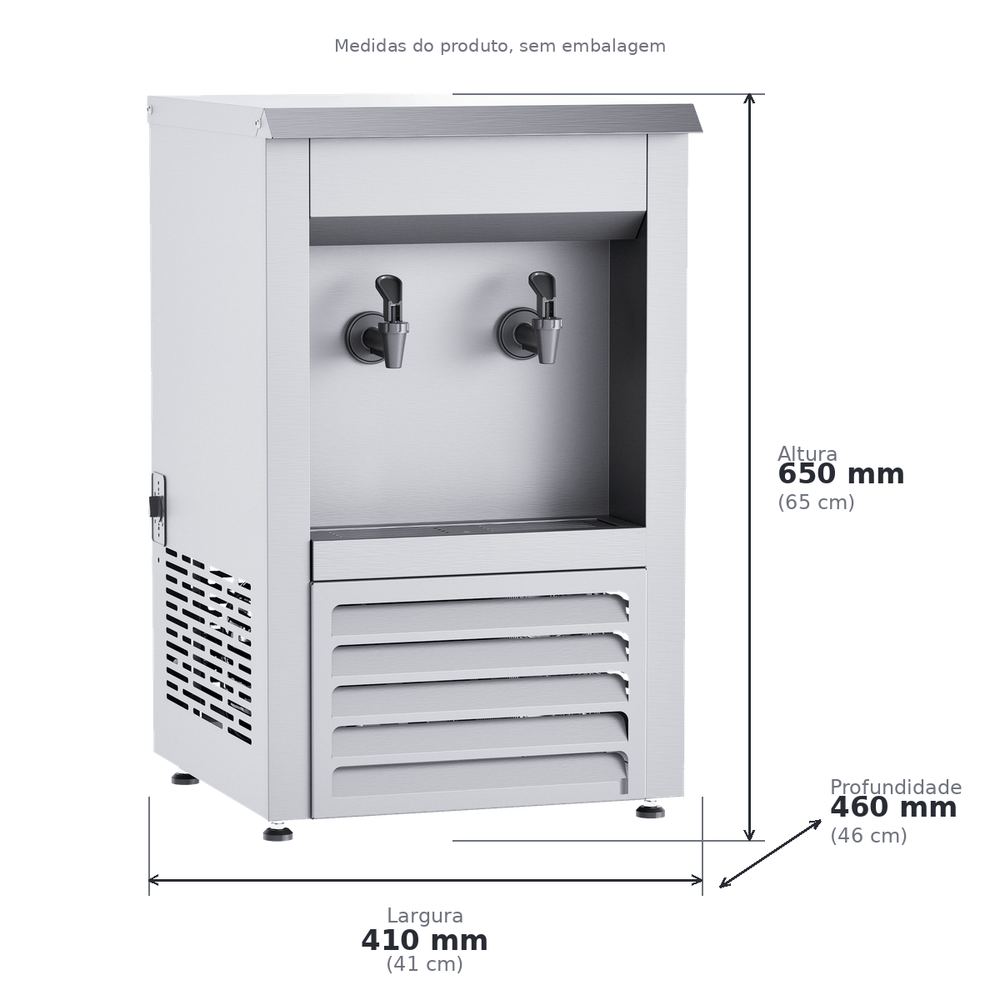 Bebedouro Industrial 15 Litros Inox Aquamax NEO015