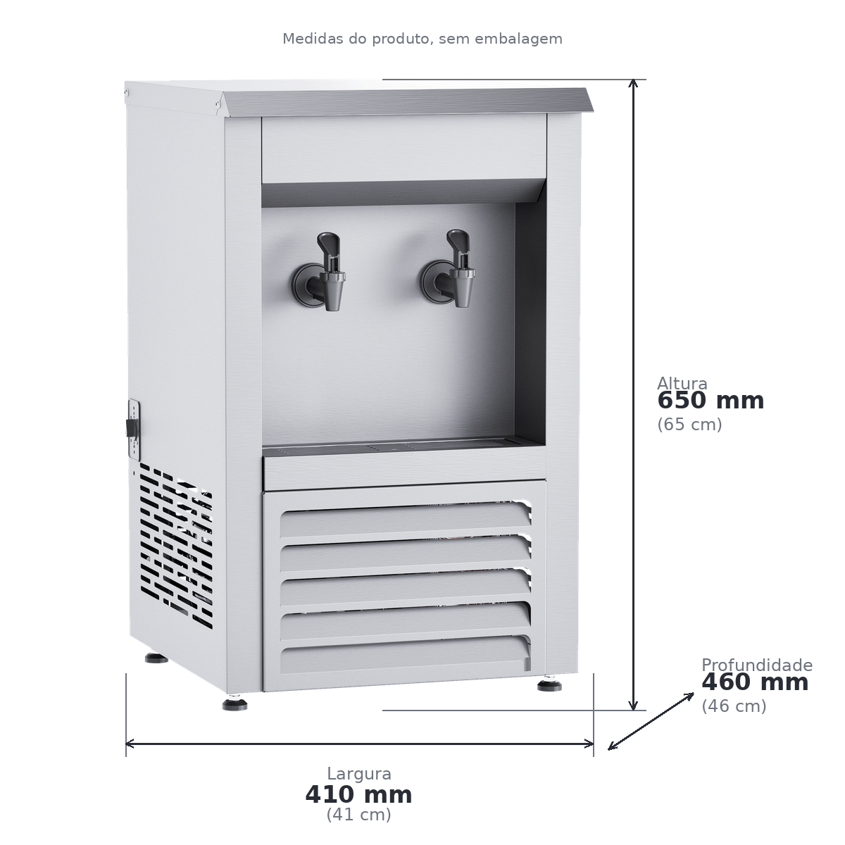 Bebedouro Industrial 15 Litros Inox Aquamax NEO015