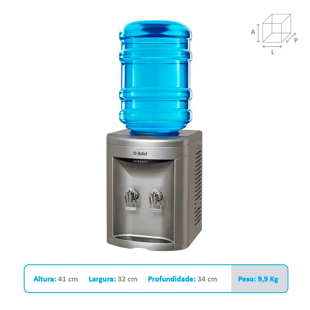 Bebedouro de Garrafão IBBL Compact Prata