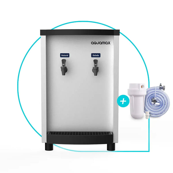 Bebedouro Industrial 15 Litros Inox Aquamax PAD015 com Filtro e Kit