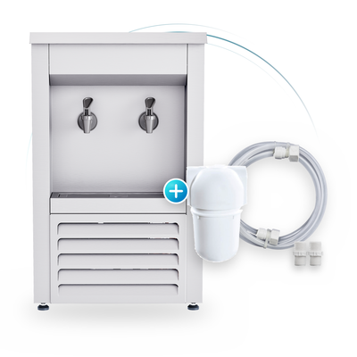 Bebedouro Industrial 15 Litros Inox Aquamax NEO015 com Filtro e Kit
