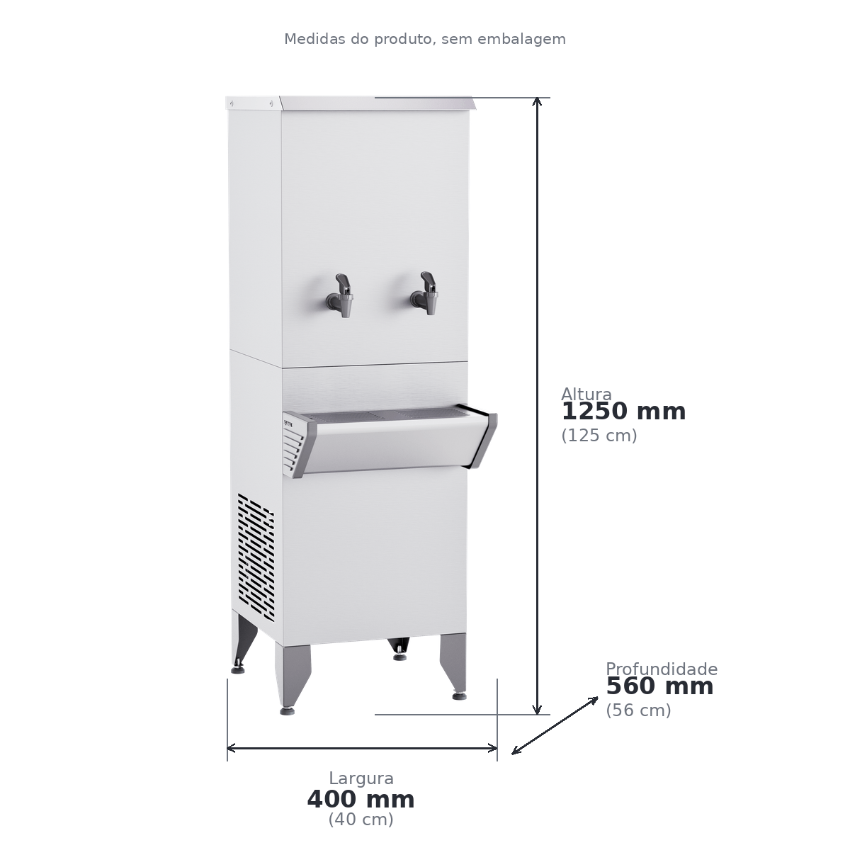Bebedouro Industrial 25 Litros Inox Aquamax NEO025