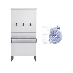 Bebedouro Industrial 100 Litros Inox Aquamax NEO100 com Filtro e Kit