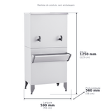 Bebedouro Industrial 50 Litros Inox Aquamax NEO050